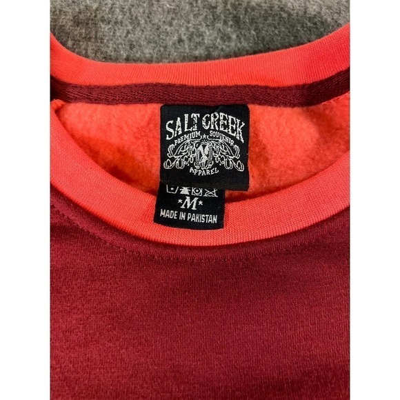 Salt Creek Women's Raglan Portland Oregon Spell-out Sweatshirt Sz M - Picture 4 of 6